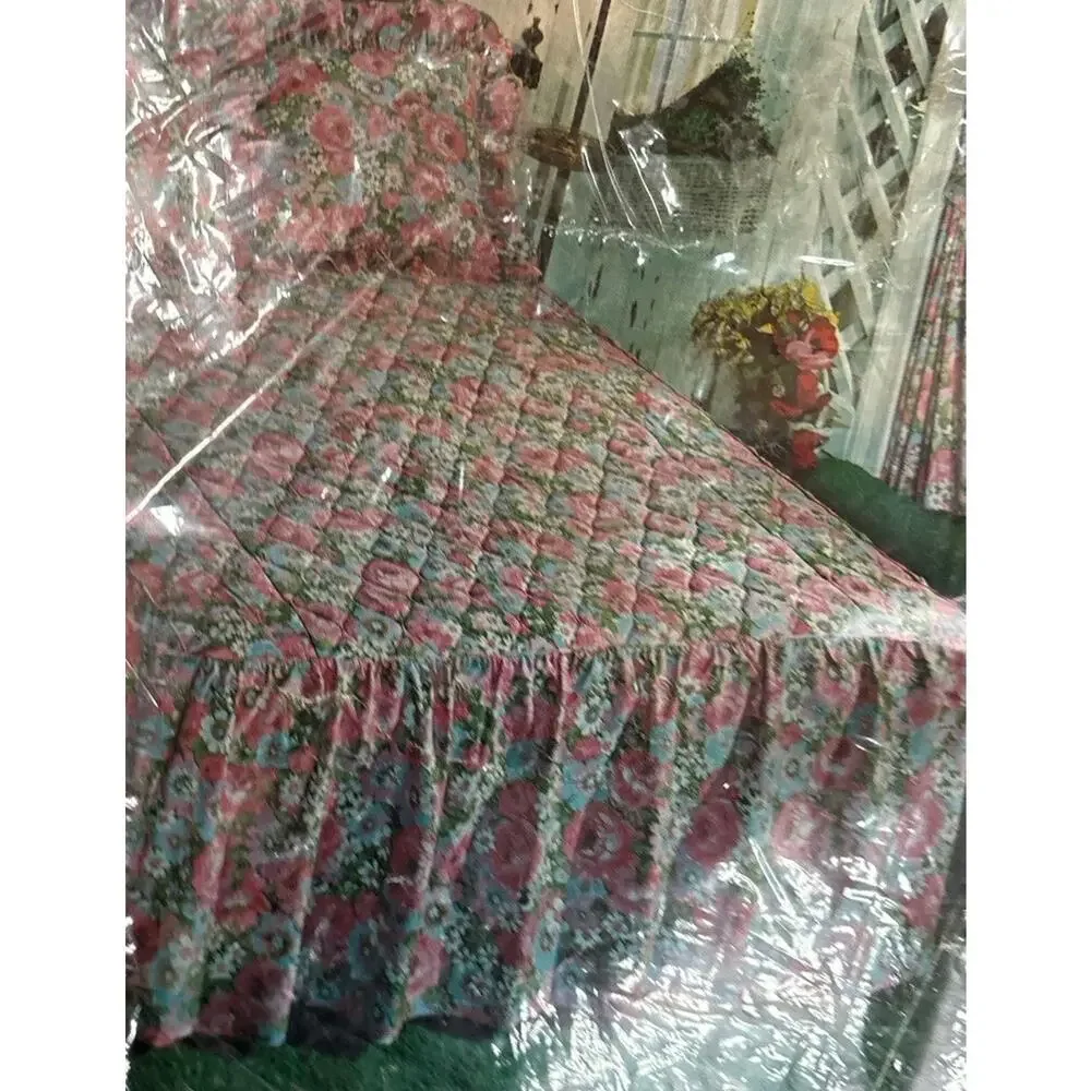 Vtg JC Penney Garden Path Floral Comforter NOS Cottagecore Twin Full Shabby New